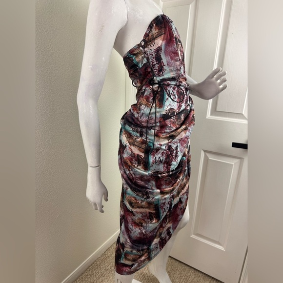 Pretty Little Thing Abstract Print Women's Dress Size 8. B14 - Picture 5 of 16